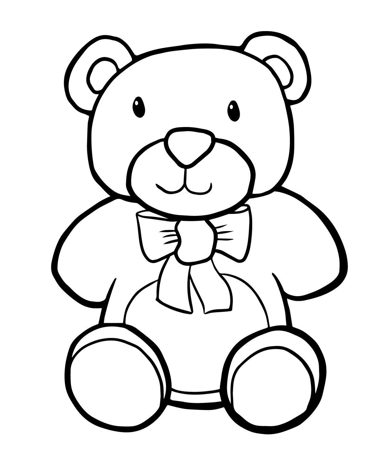 55 Bear Coloring Sheets 1