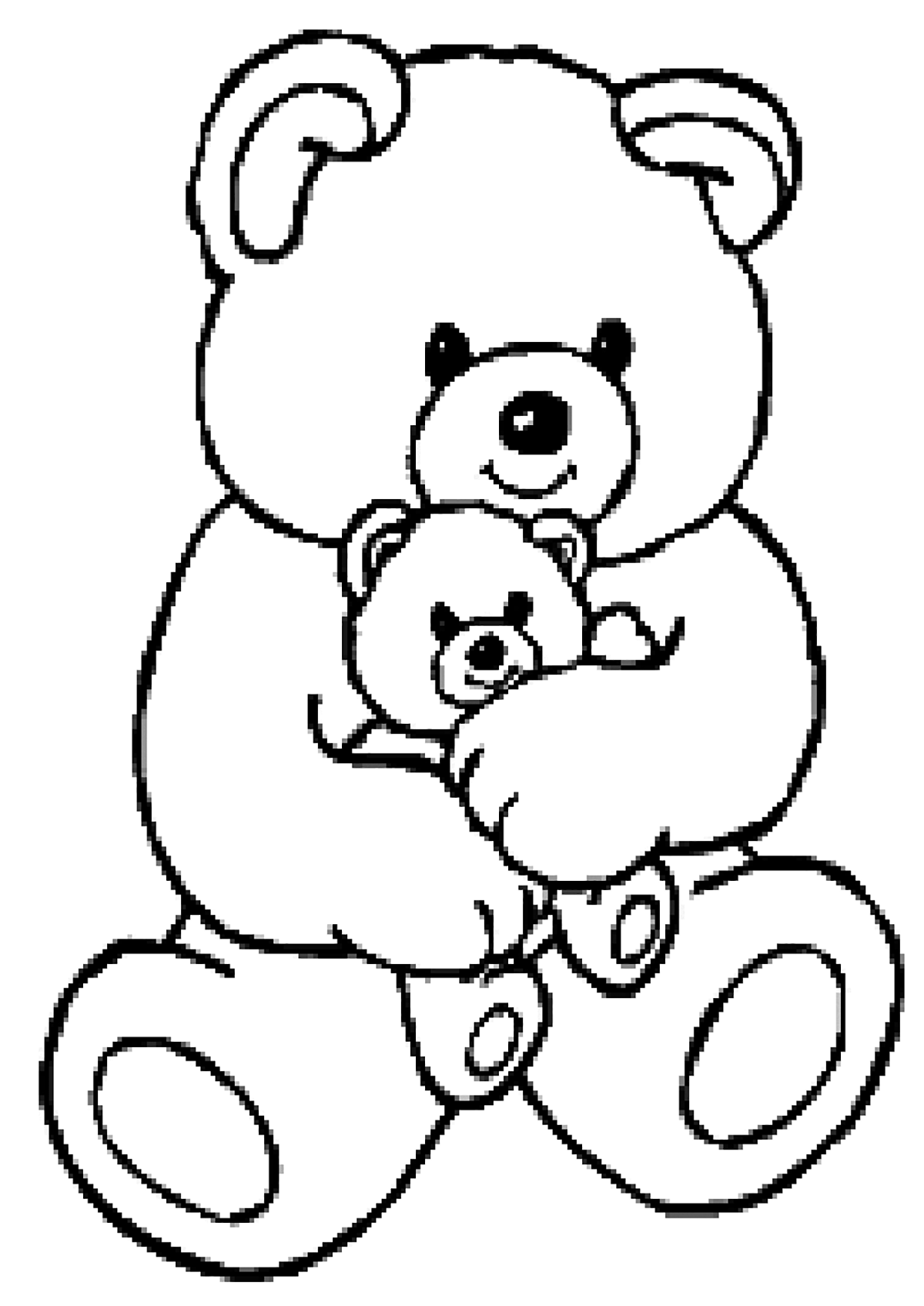 55 Bear Coloring Sheets 16