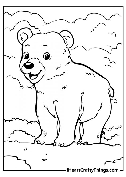 55 Bear Coloring Sheets 22