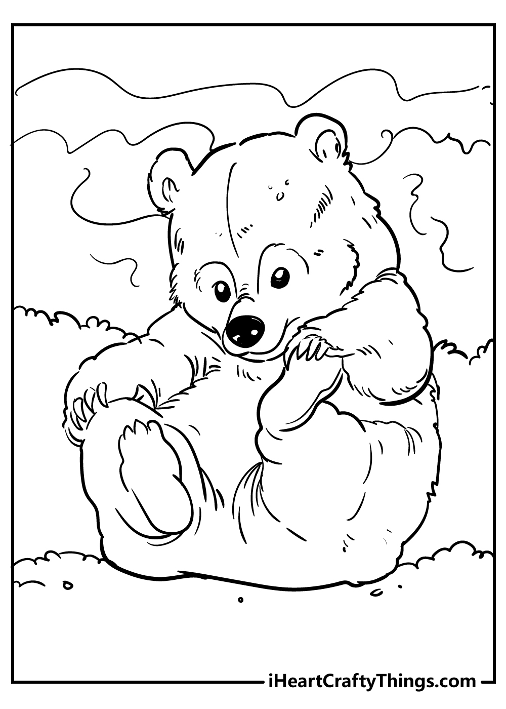 55 Bear Coloring Sheets 28