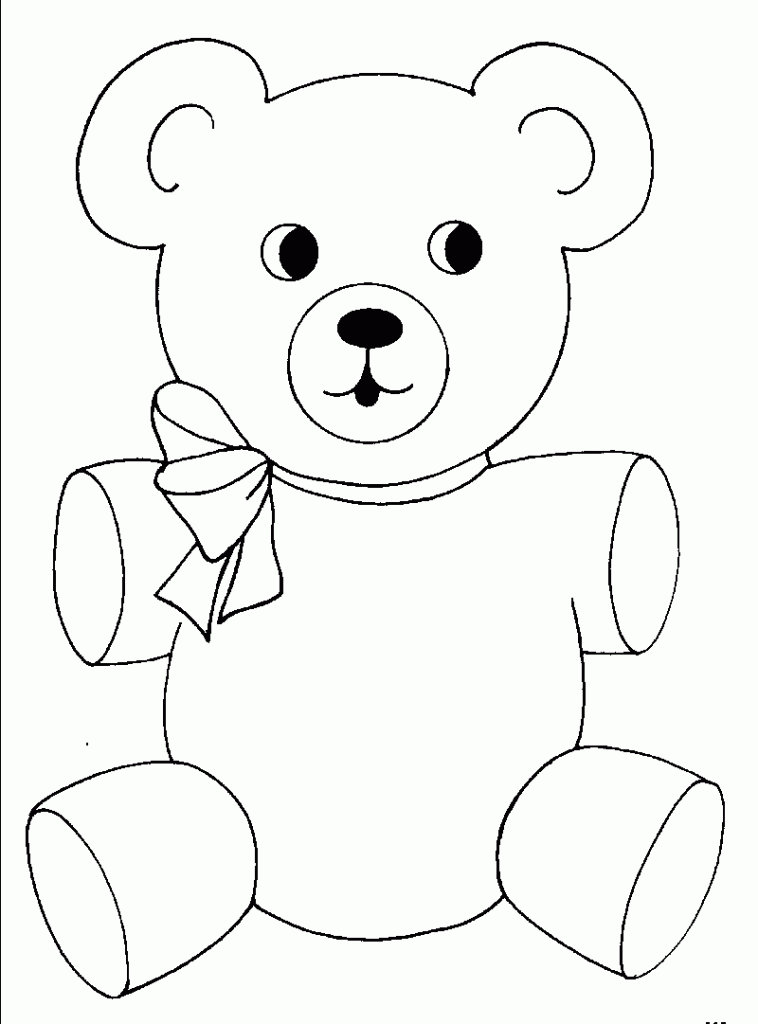 55 Bear Coloring Sheets 3