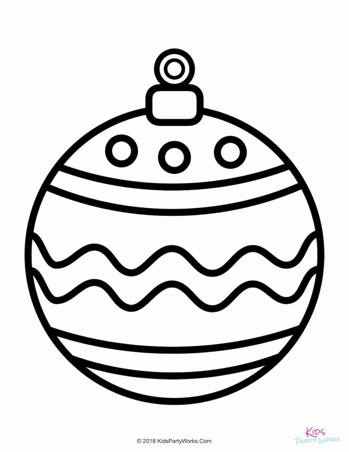 55 Christmas Ornaments Coloring Pages Printable 45