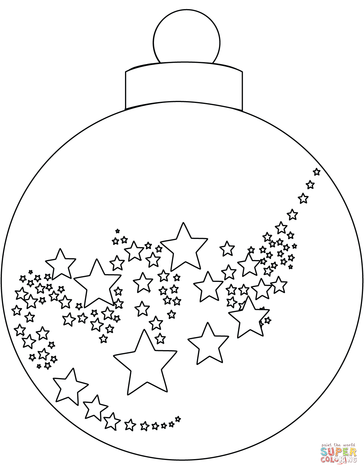 55 Christmas Ornaments Coloring Pages Printable 6