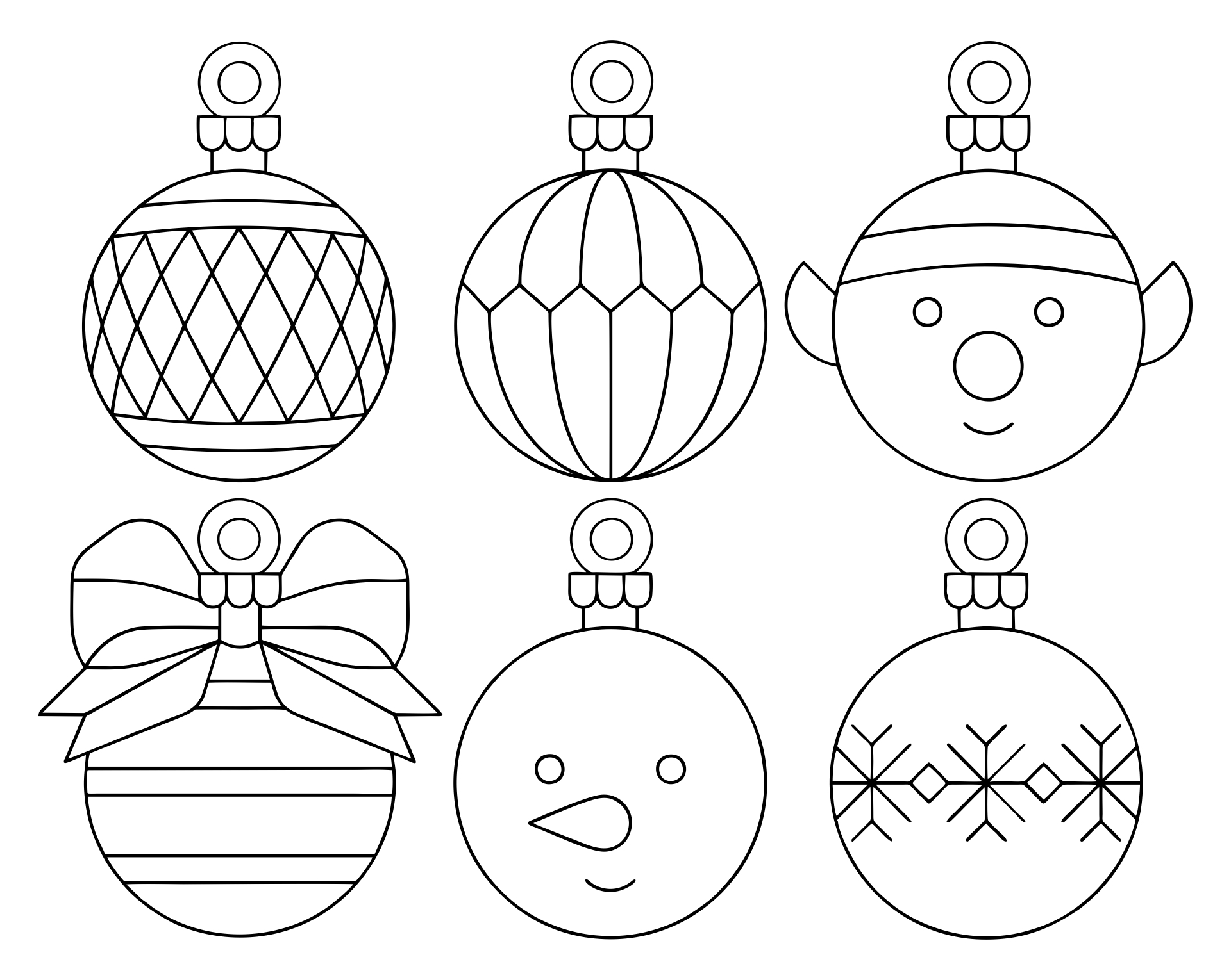 55 Christmas Ornaments Coloring Pages Printable 65