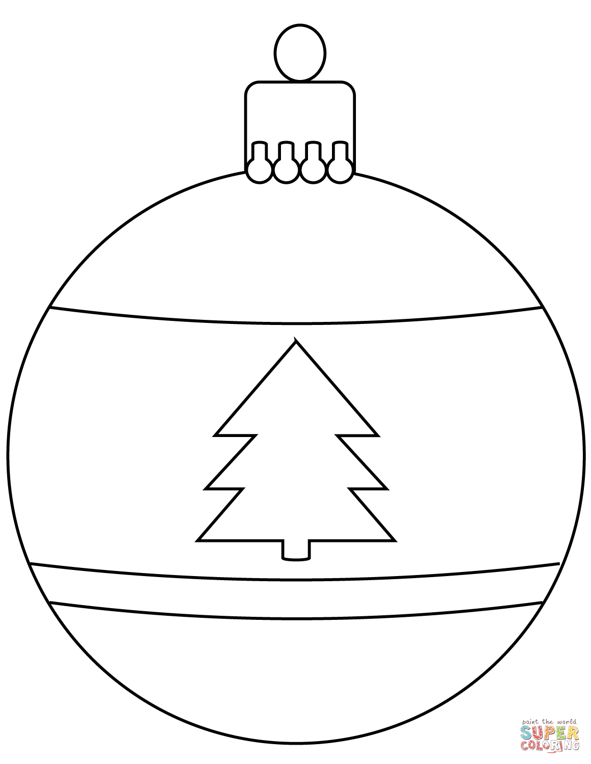 55 Christmas Ornaments Coloring Pages Printable 68