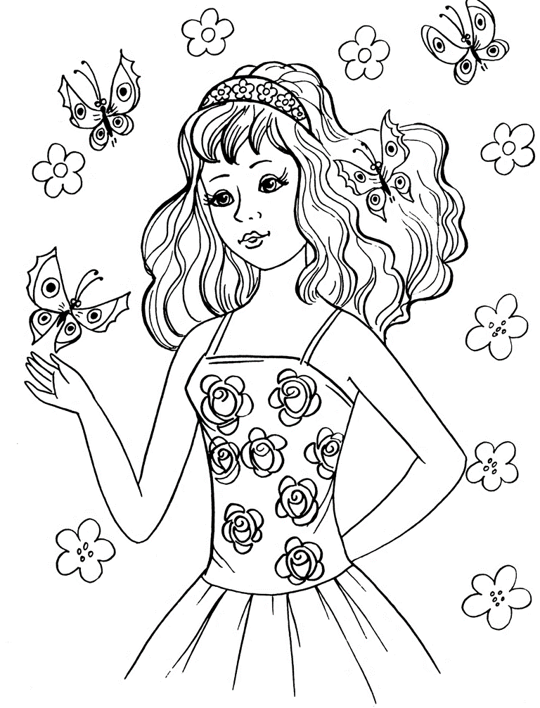 55 Coloring Pages For Little Girls 45