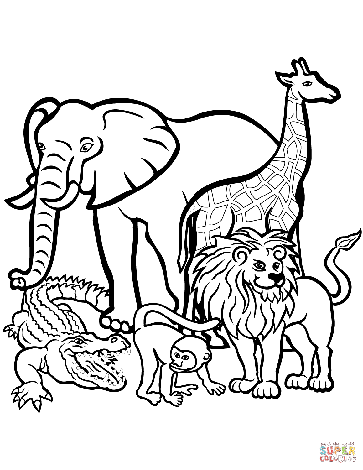 55 Coloring Pages Of African Animals 1