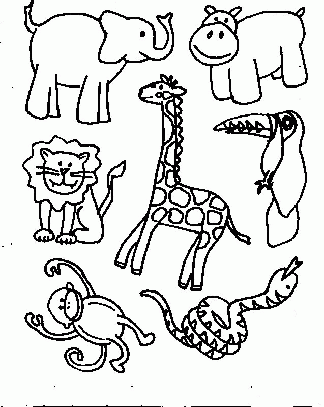 55 Coloring Pages Of African Animals 2