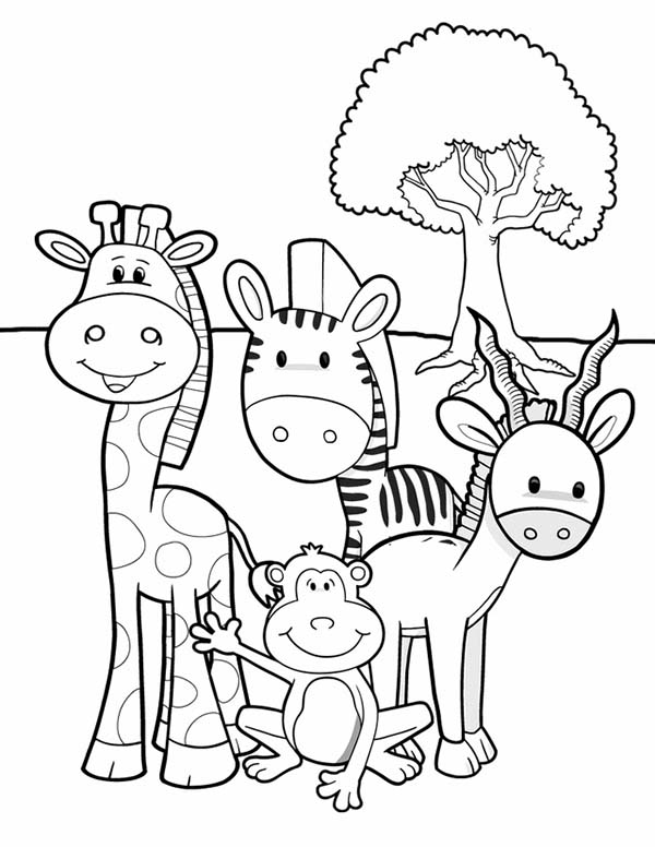 55 Coloring Pages Of African Animals 27