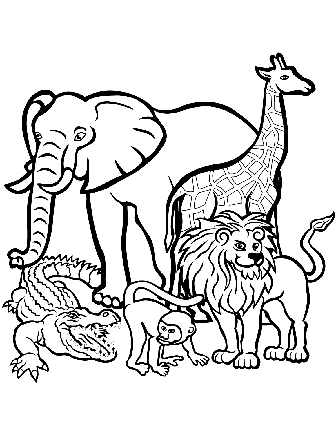 55 Coloring Pages Of African Animals 37