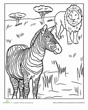 55 Coloring Pages Of African Animals 41