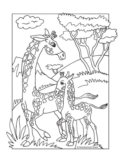 55 Coloring Pages Of African Animals 44