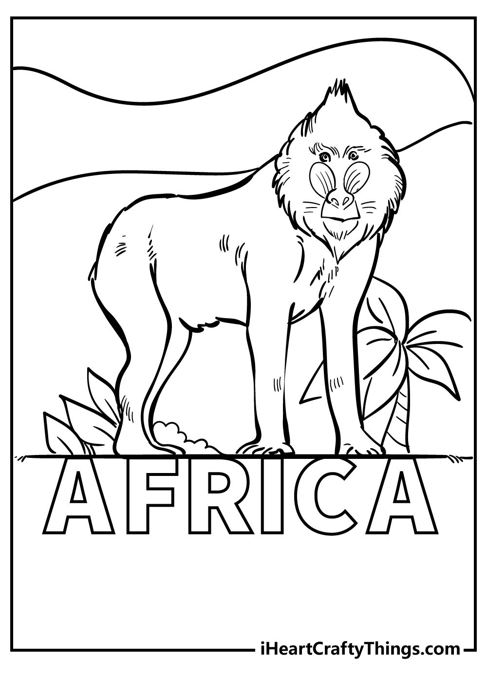 55 Coloring Pages Of African Animals 6