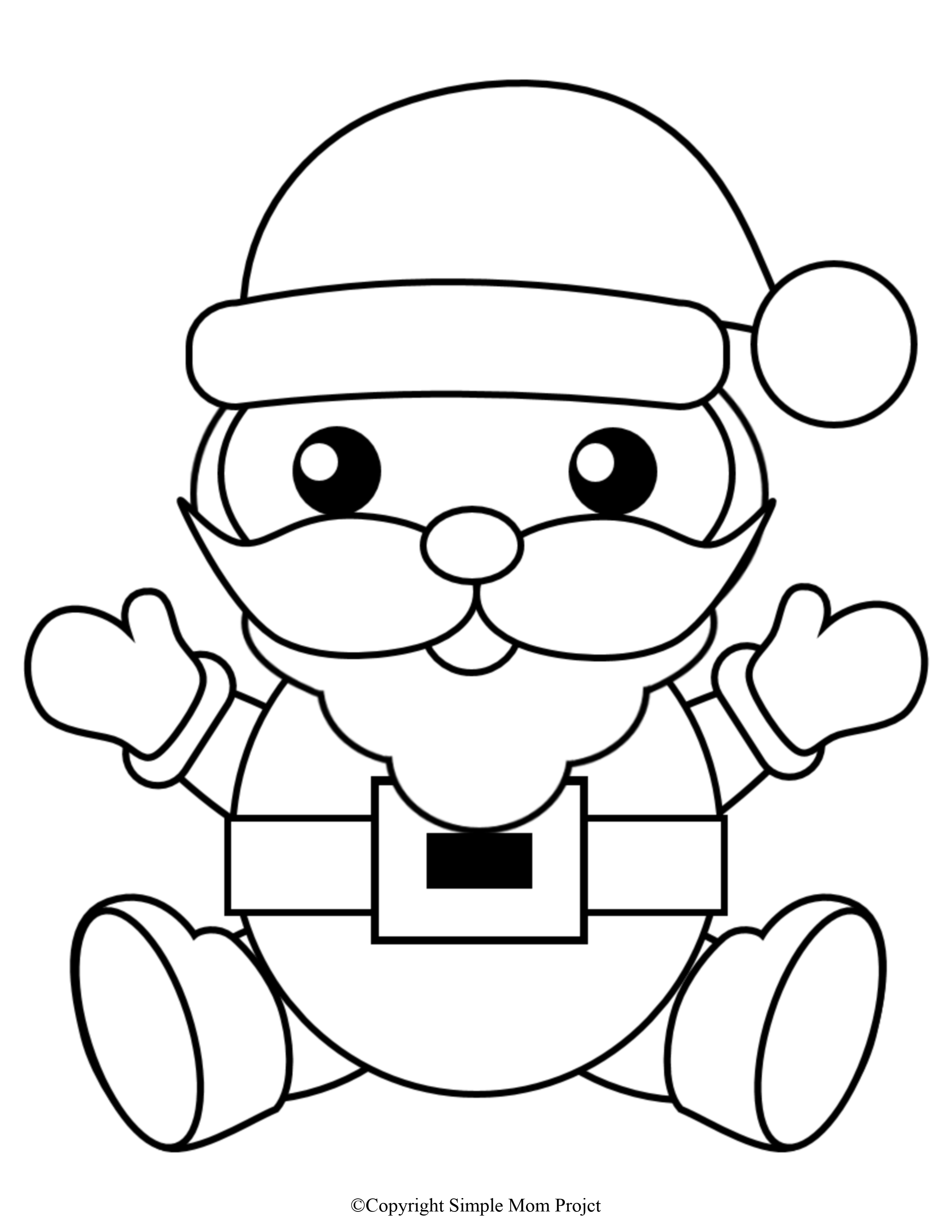 55 Coloring Pages Of Santa Claus 15