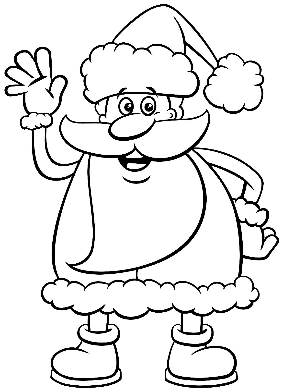 55 Coloring Pages Of Santa Claus 18