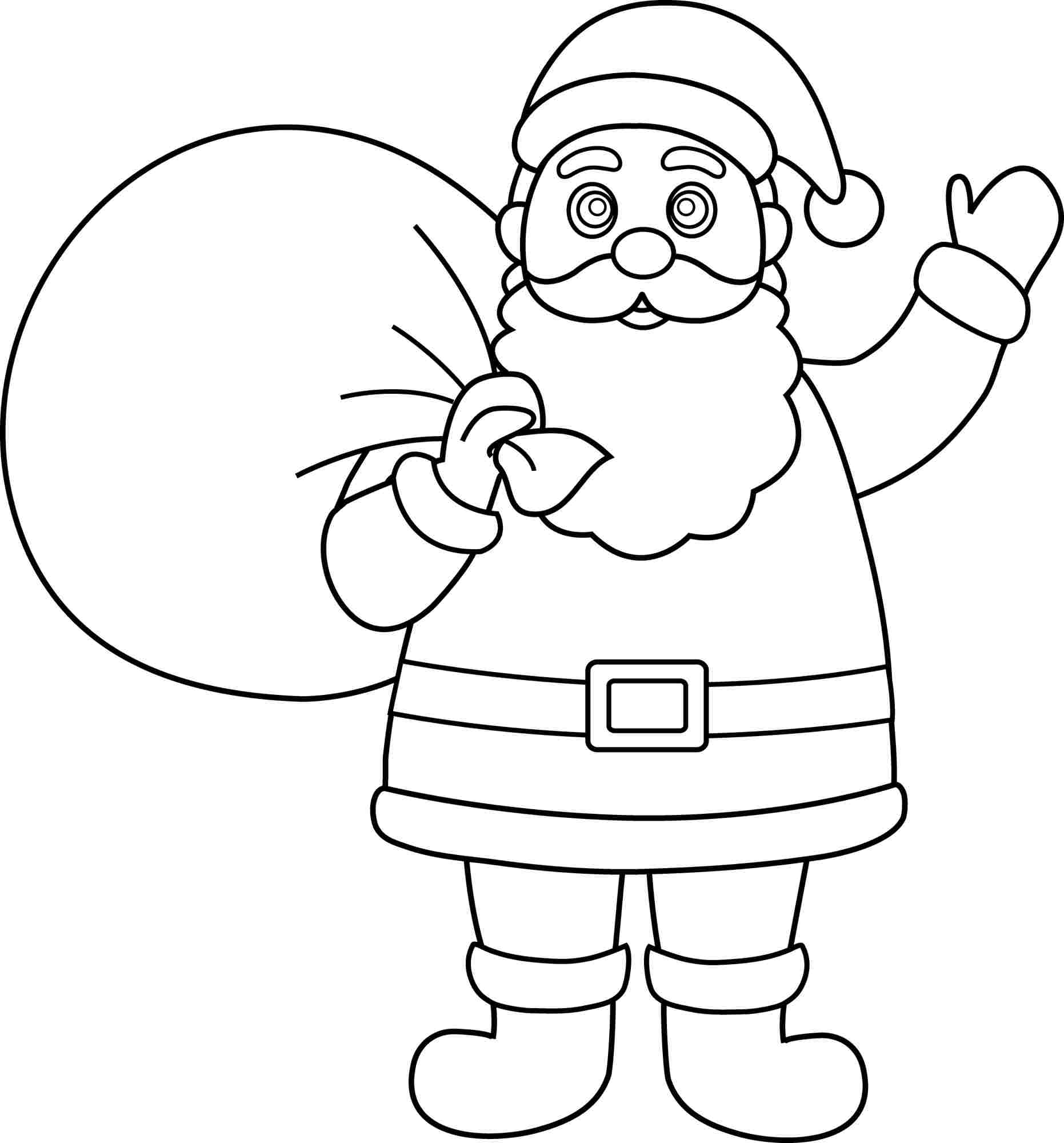 55 Coloring Pages Of Santa Claus 2