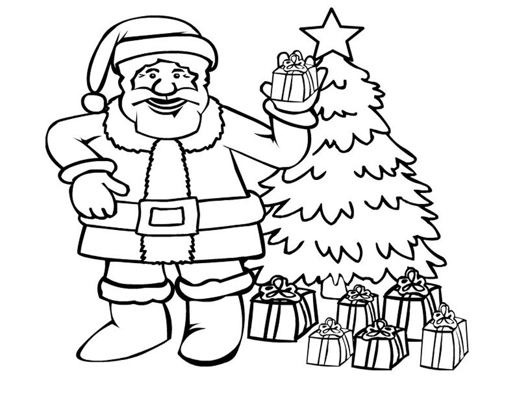 55 Coloring Pages Of Santa Claus 21