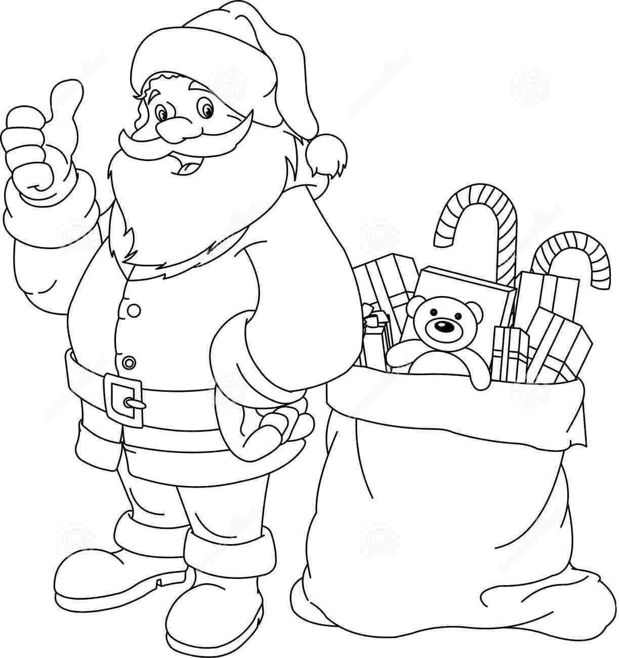 55 Coloring Pages Of Santa Claus 4