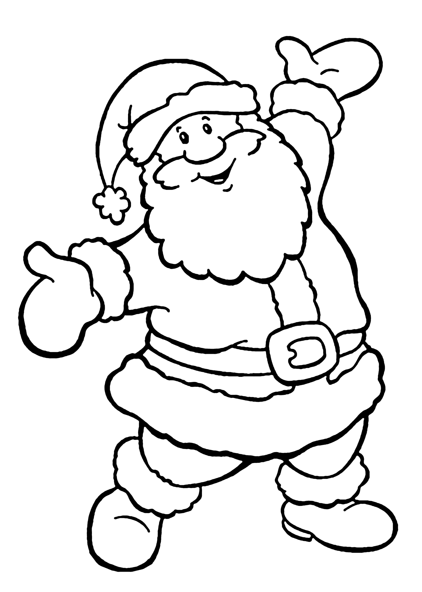 55 Coloring Pages Of Santa Claus 5