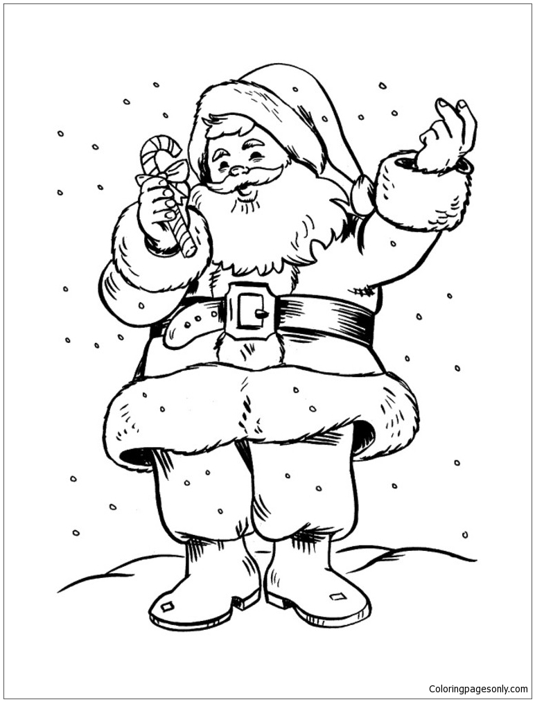 55 Coloring Pages Of Santa Claus 50