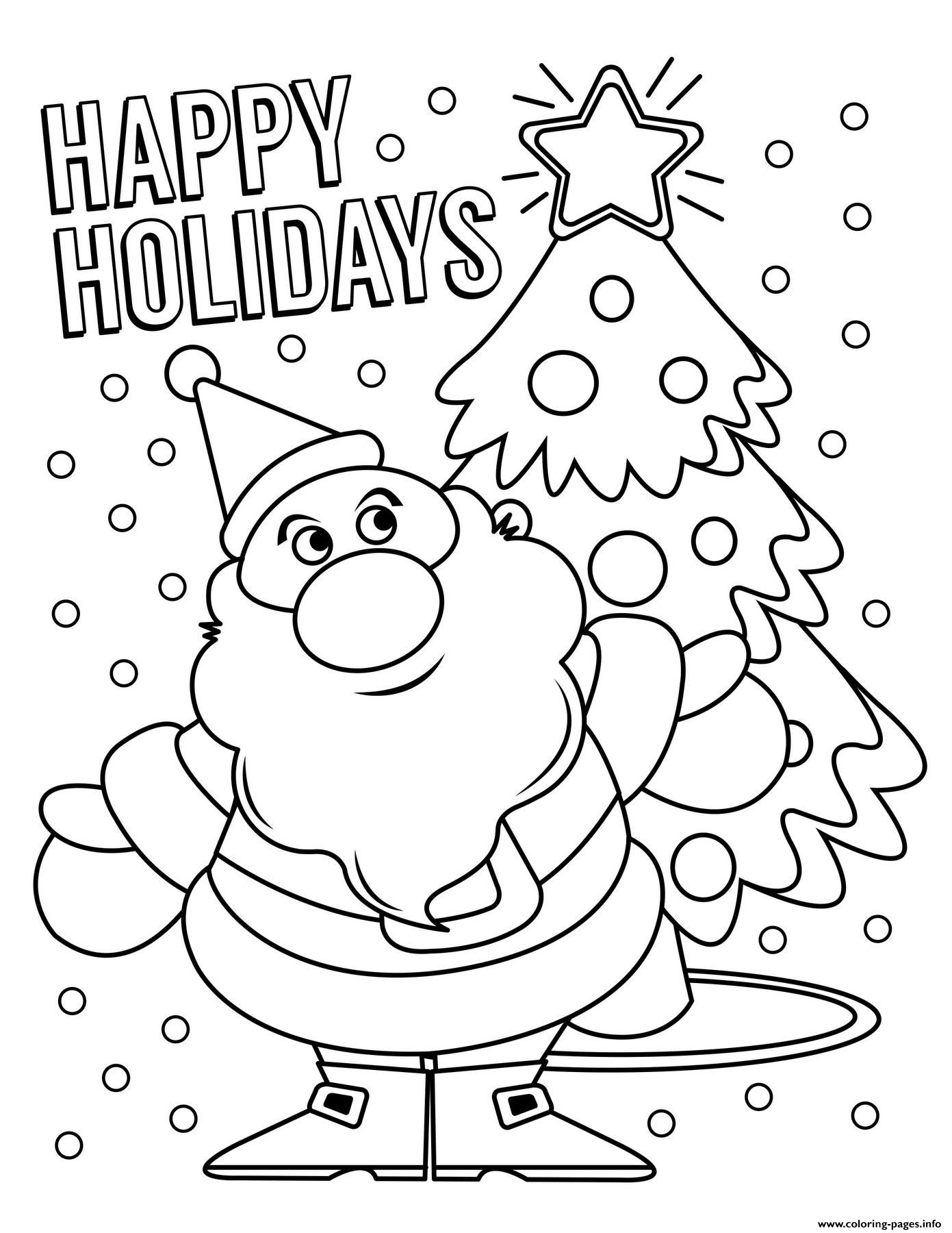 55 Coloring Pages Of Santa Claus 57