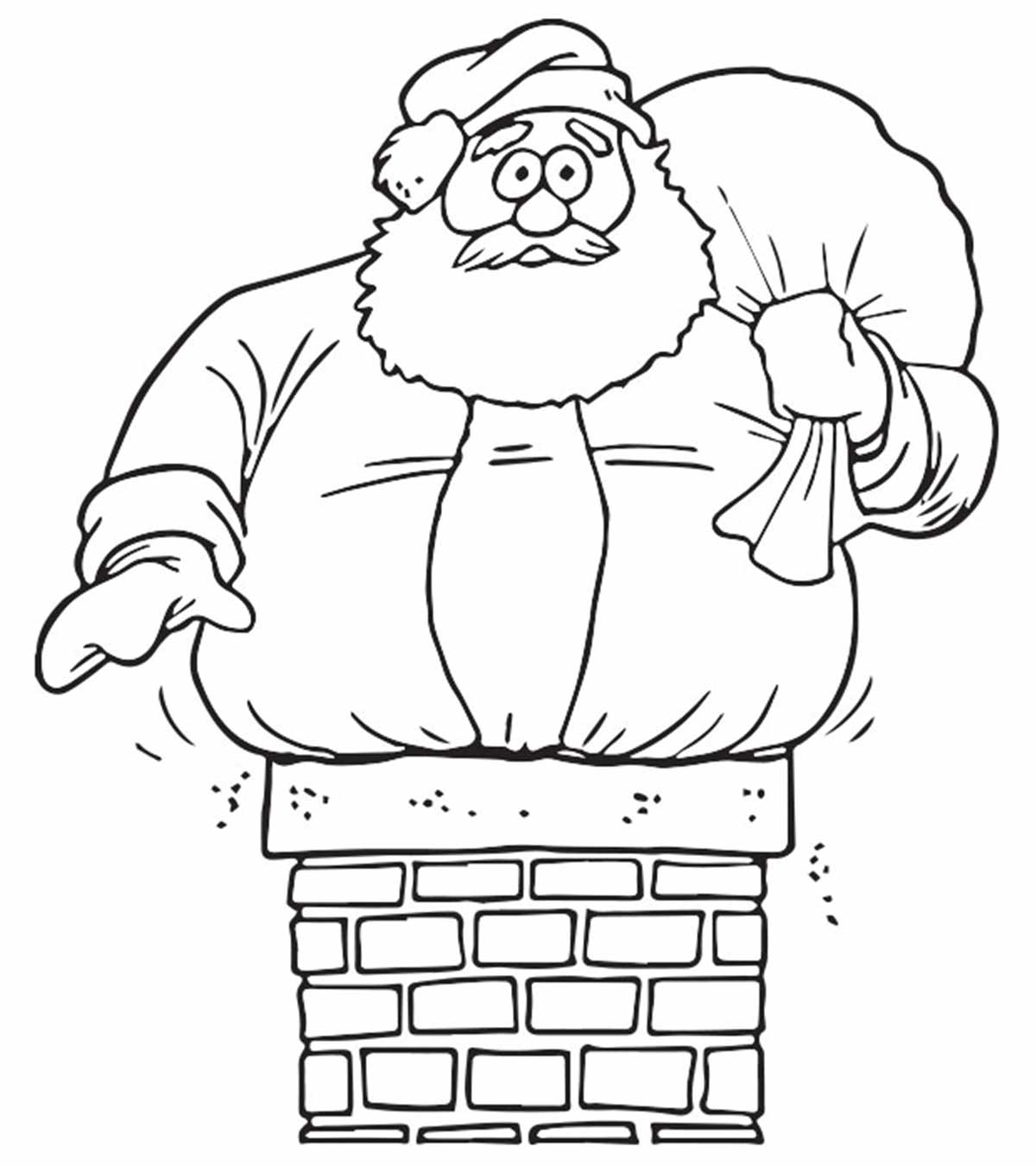 55 Coloring Pages Of Santa Claus 58