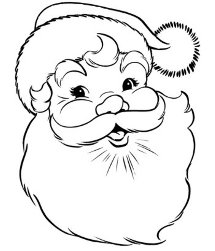 55 Coloring Pages Of Santa Claus 6