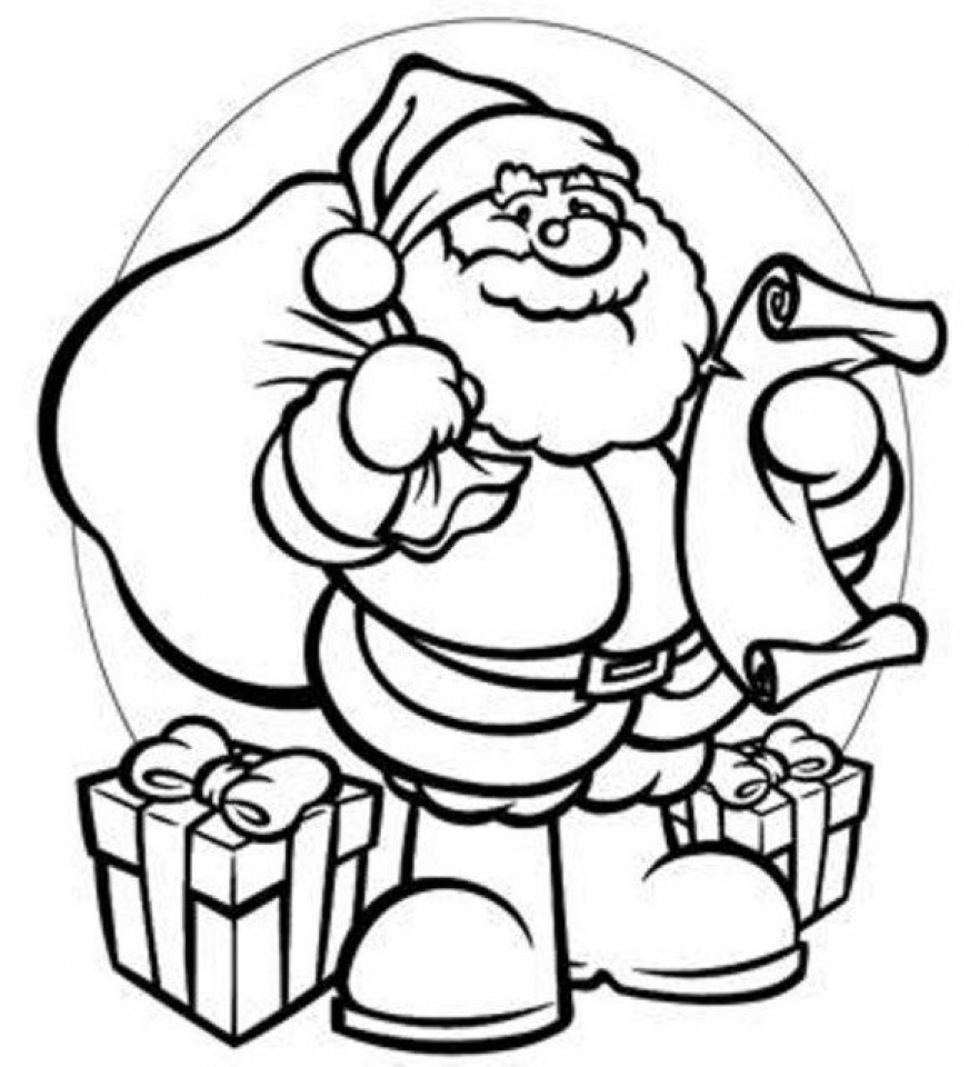 55 Coloring Pages Of Santa Claus 62