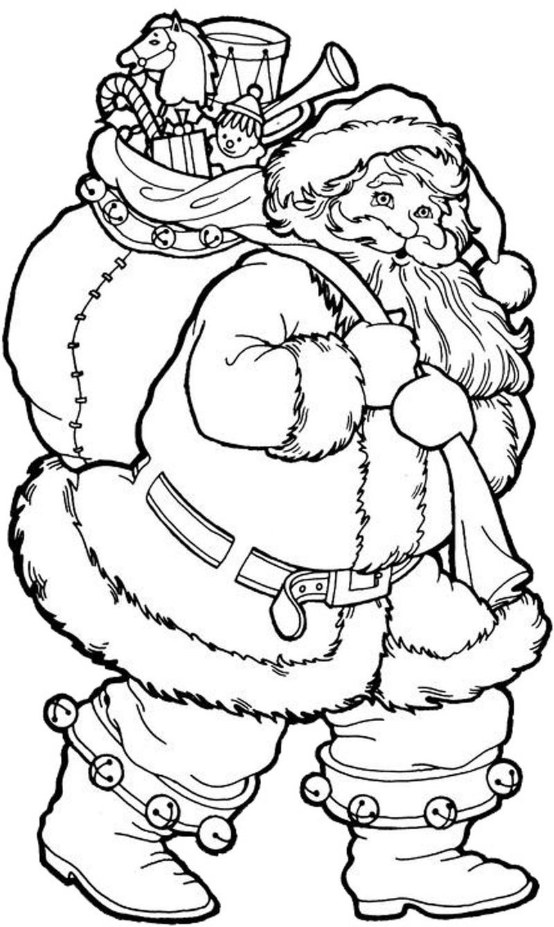 55 Coloring Pages Of Santa Claus 63