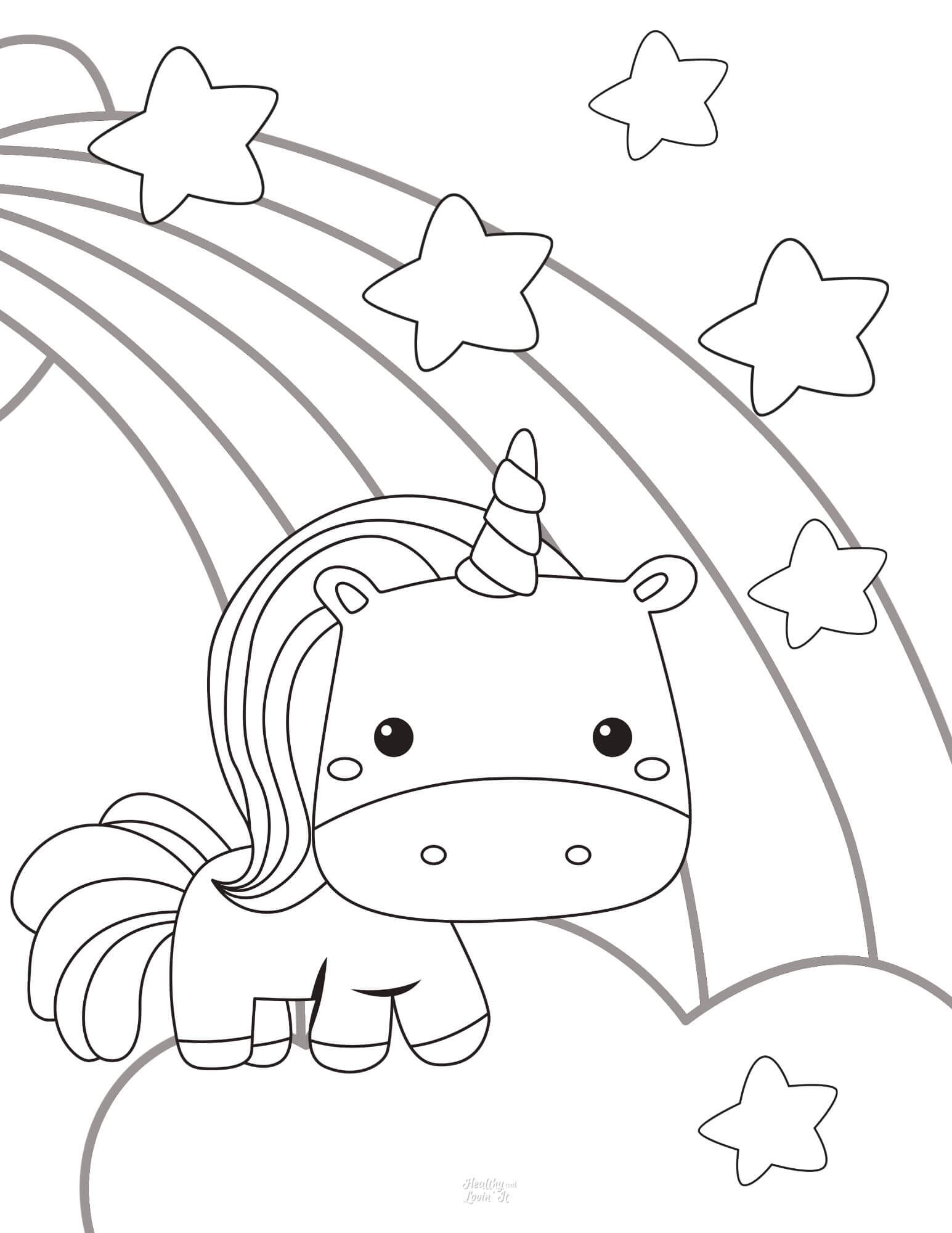 55 Coloring Pages Of Unicorns To Print 14