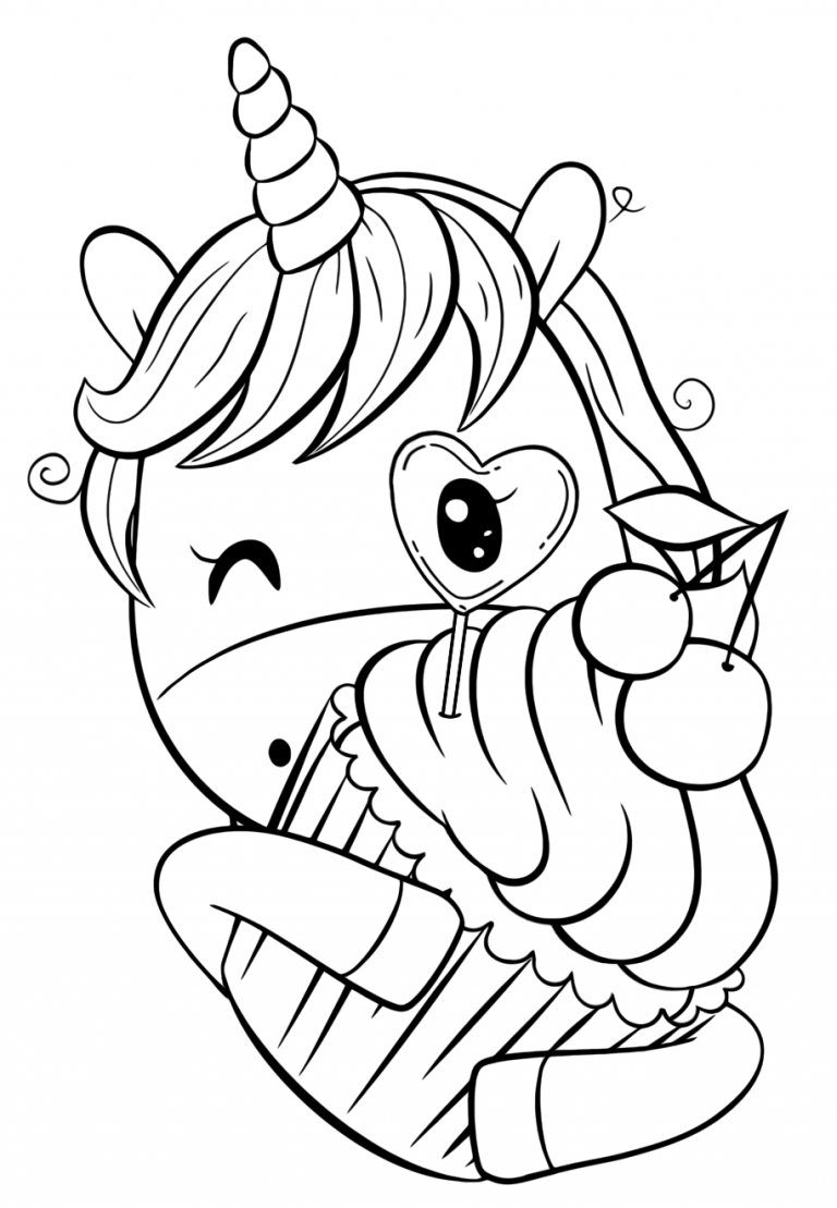 55 Coloring Pages Of Unicorns To Print 2