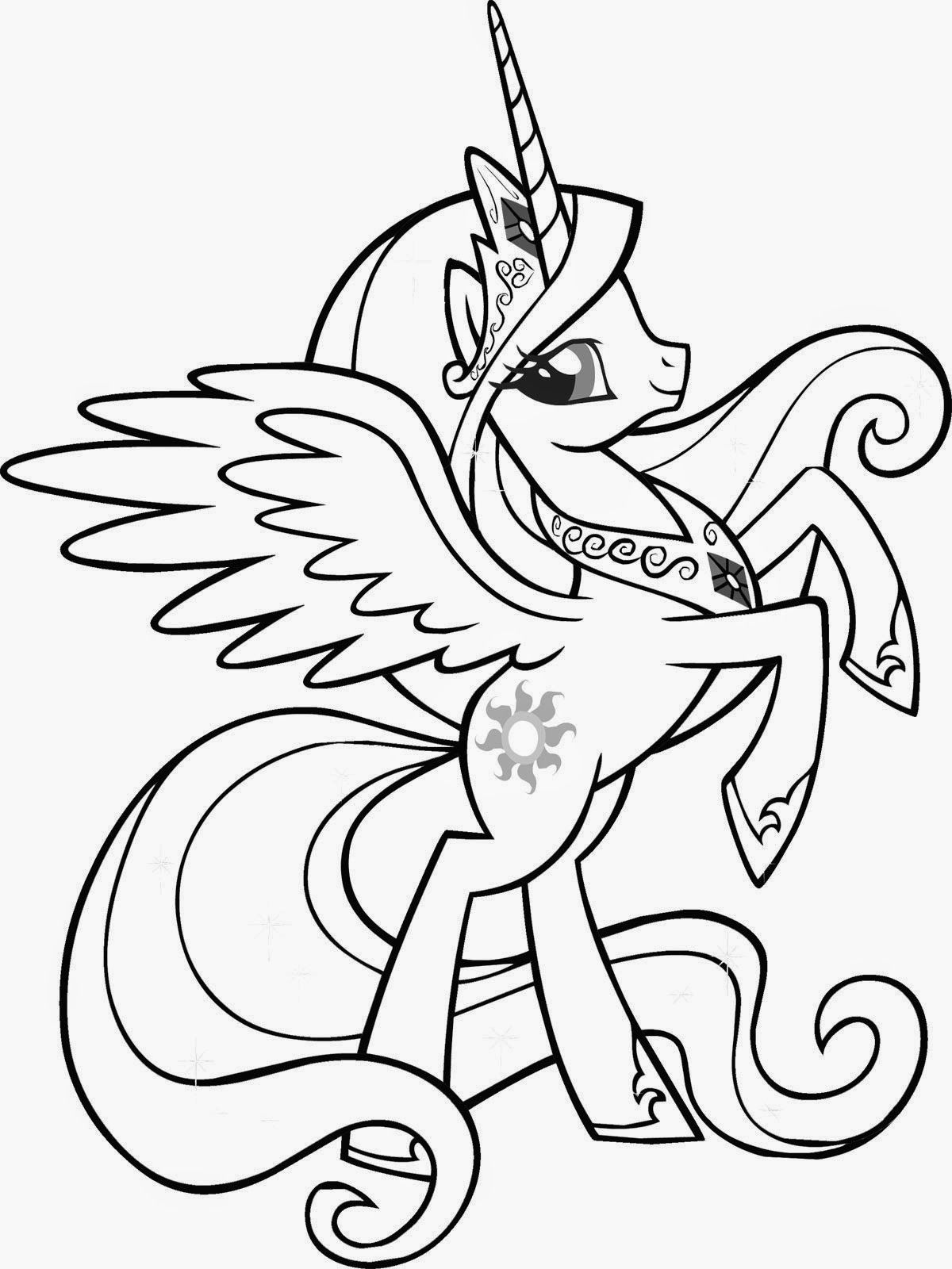 55 Coloring Pages Of Unicorns To Print 37