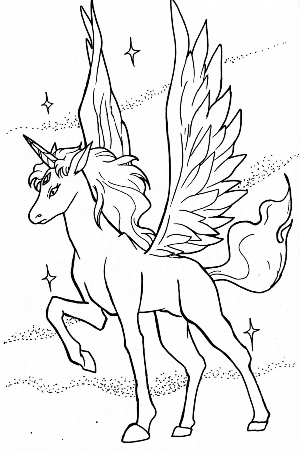 55 Coloring Pages Of Unicorns To Print 4