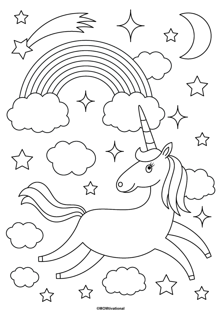 55 Coloring Pages Of Unicorns To Print 40