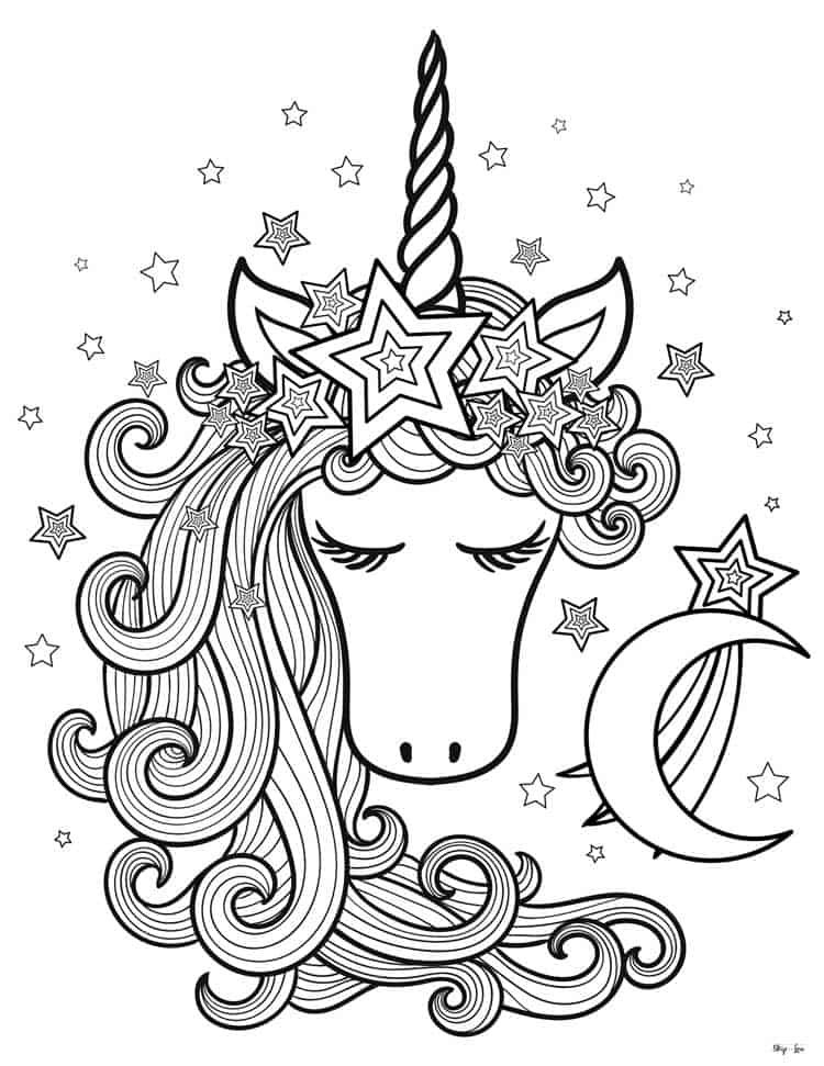 55 Coloring Pages Of Unicorns To Print 41