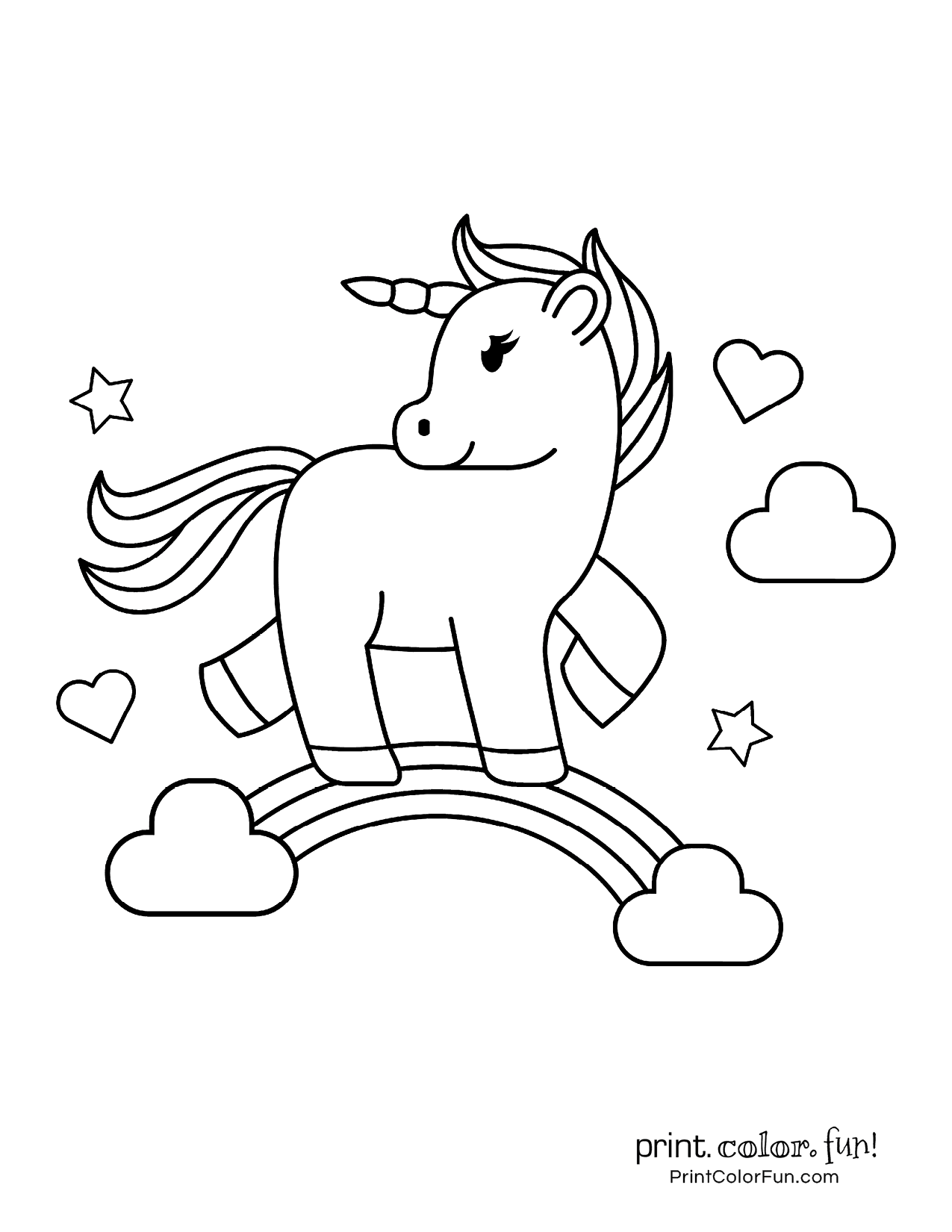 55 Coloring Pages Of Unicorns To Print 42