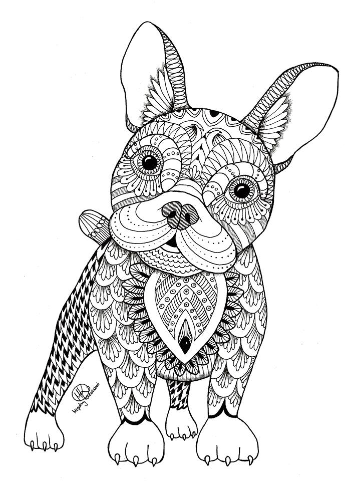 55 Dog Adult Coloring Pages 29