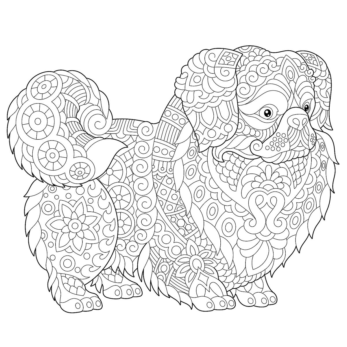 55 Dog Adult Coloring Pages 31