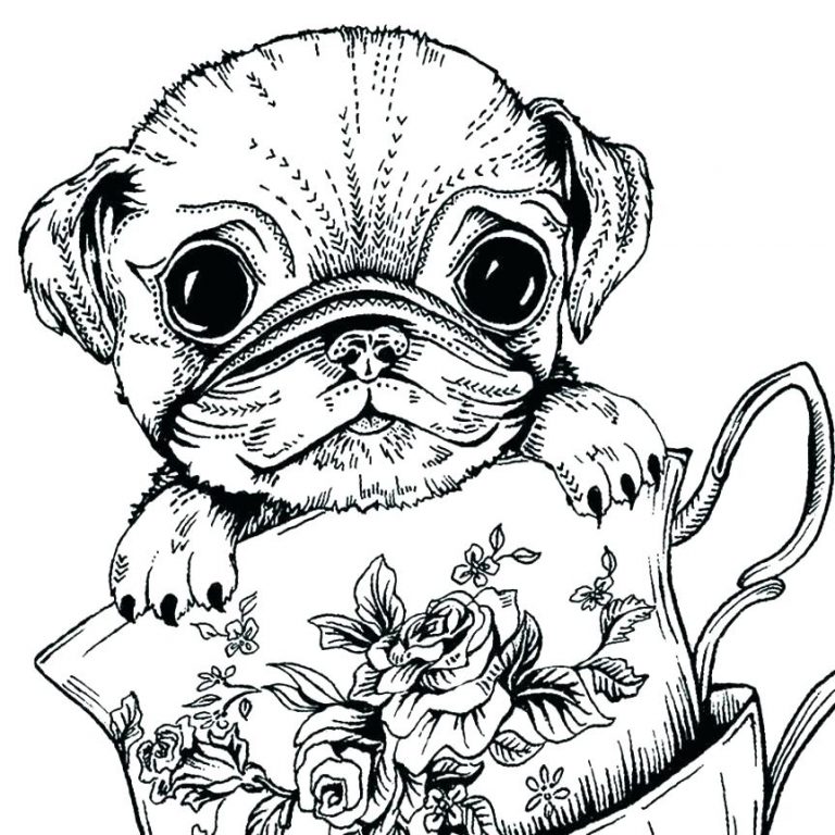 55 Dog Adult Coloring Pages 32