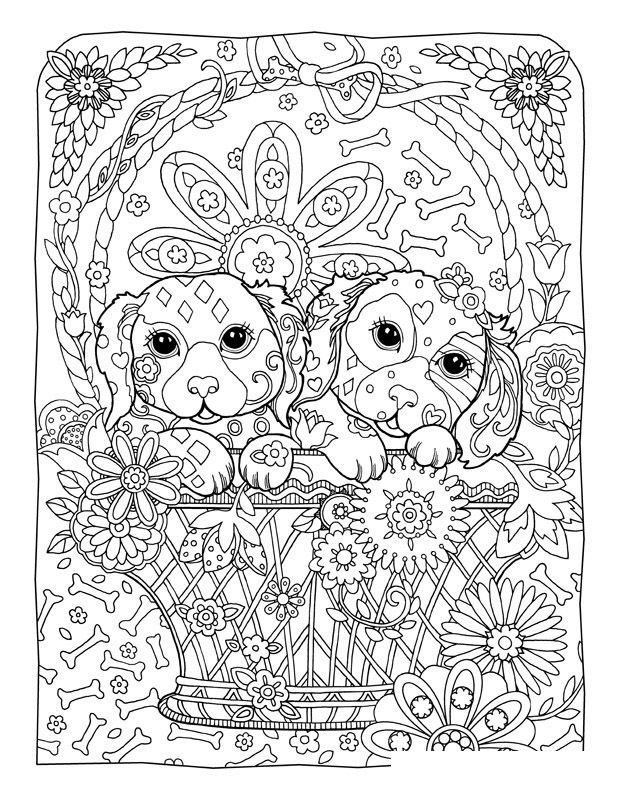 55 Dog Adult Coloring Pages 35