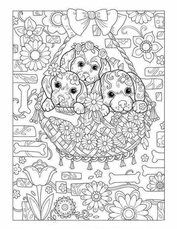 55 Dog Adult Coloring Pages 65