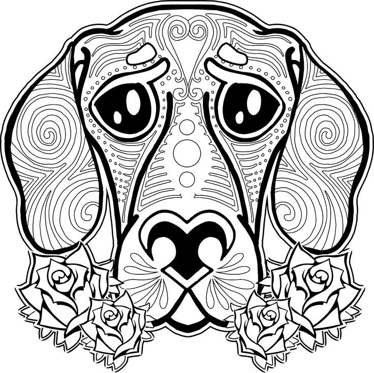 55 Dog Adult Coloring Pages 66