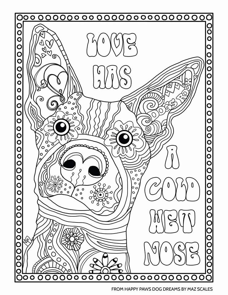 55 Dog Adult Coloring Pages 70