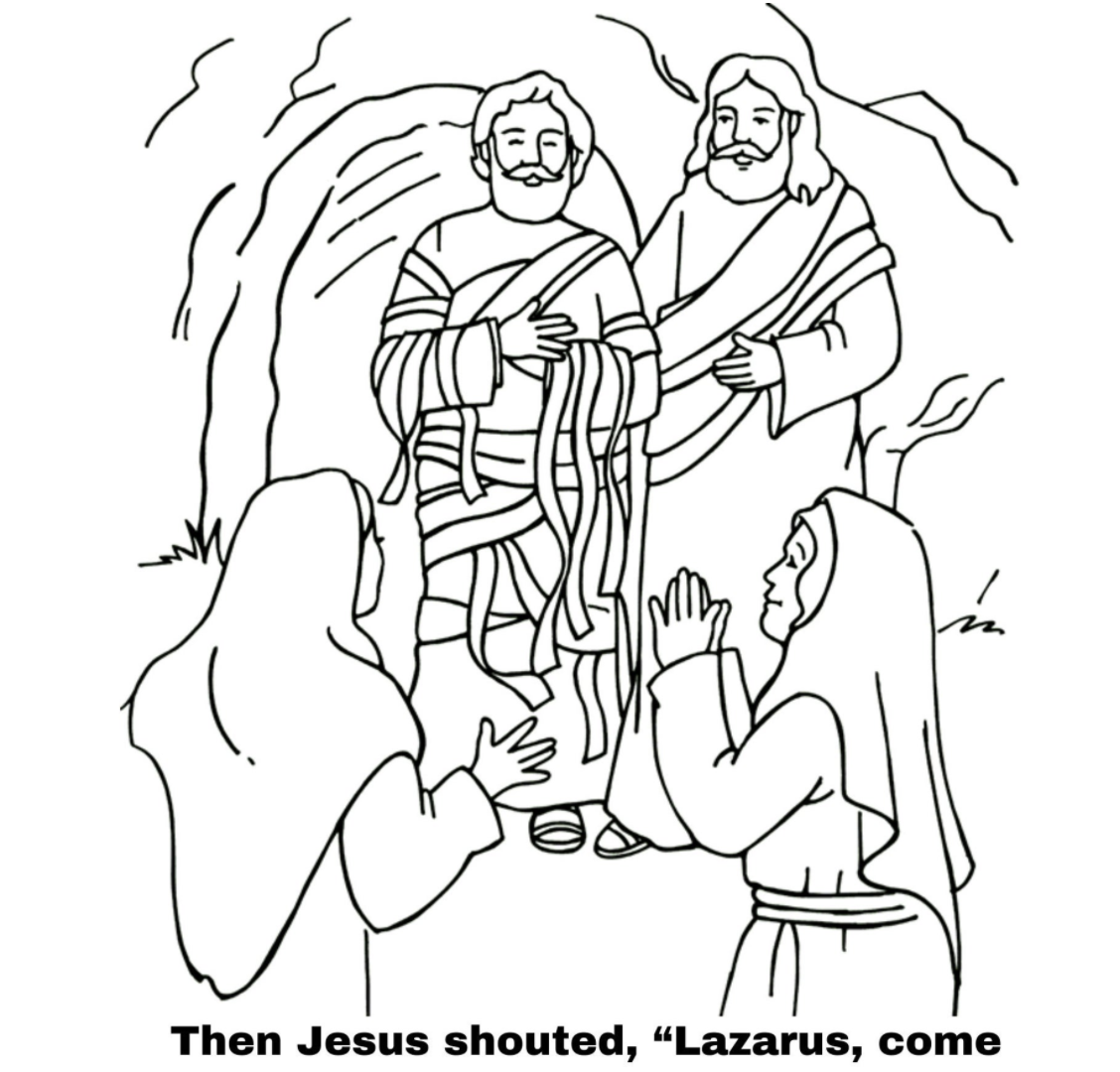 55 Lazarus Coloring Page 1