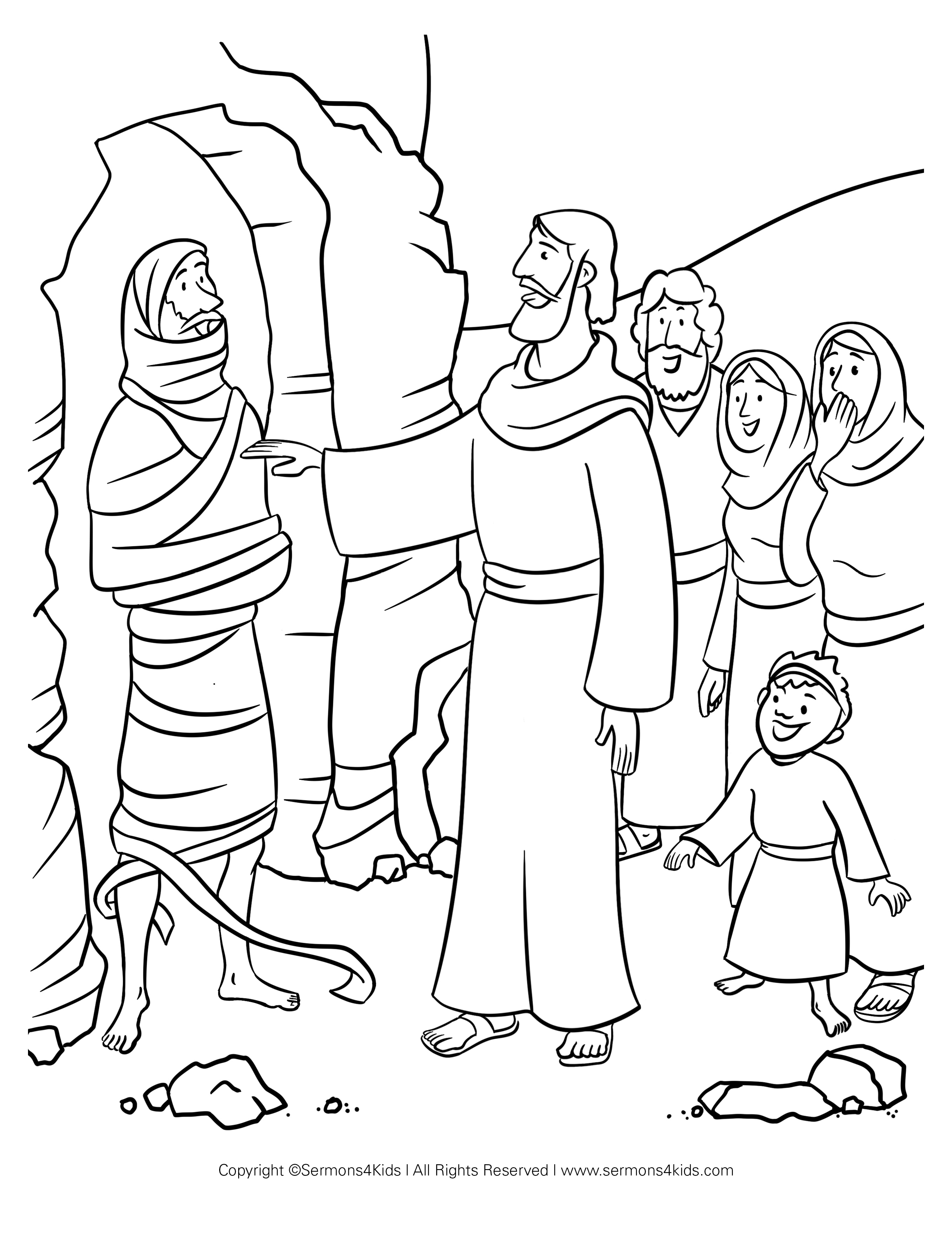 55 Lazarus Coloring Page 3