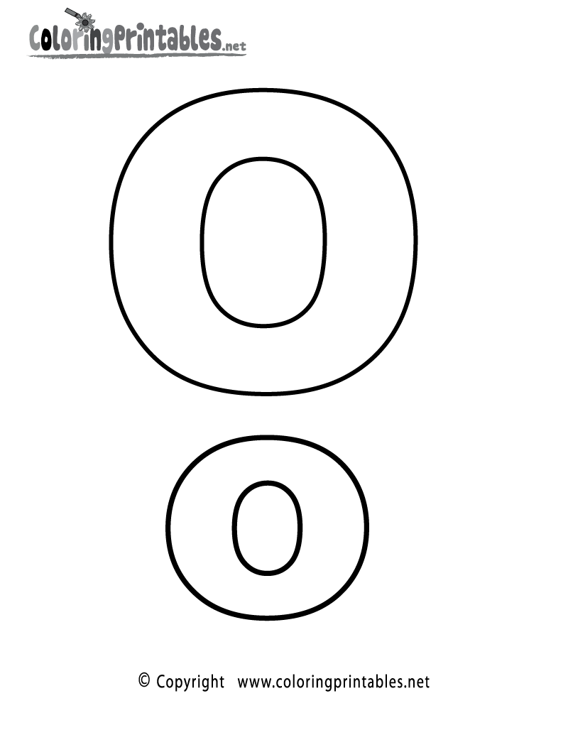 55 Letter O Coloring Page 10