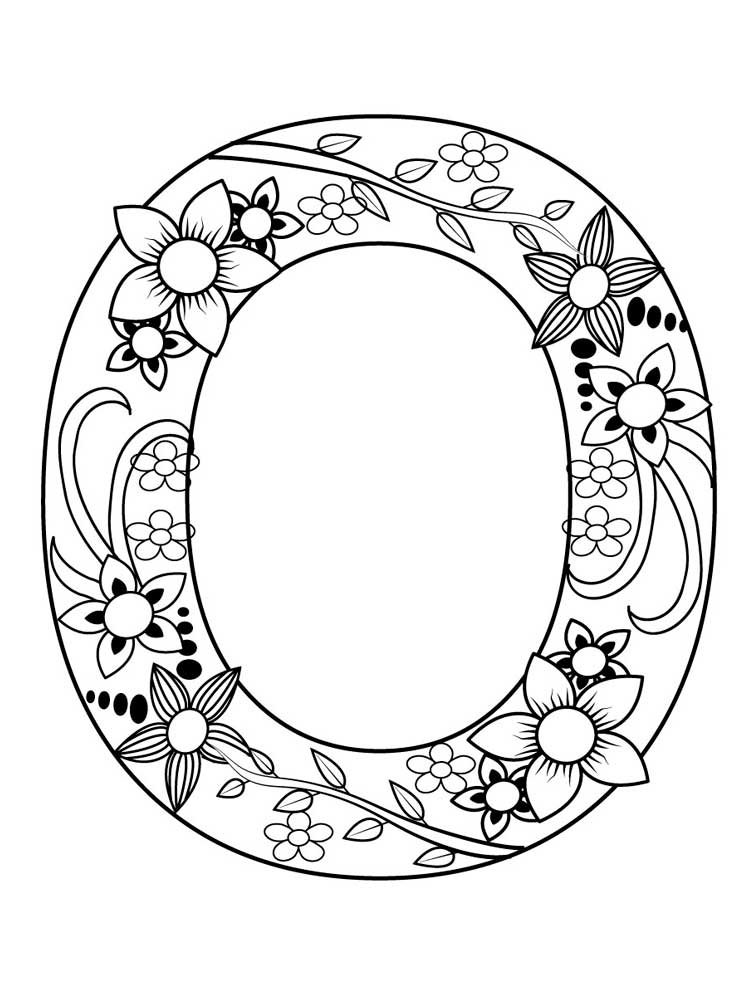 55 Letter O Coloring Page 16