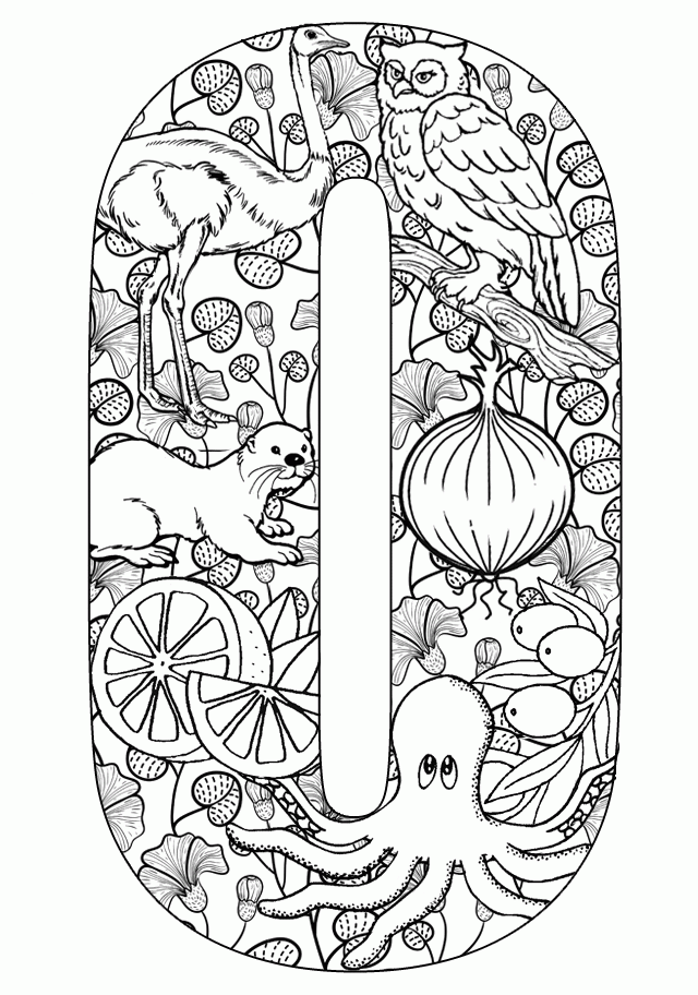 55 Letter O Coloring Page 17