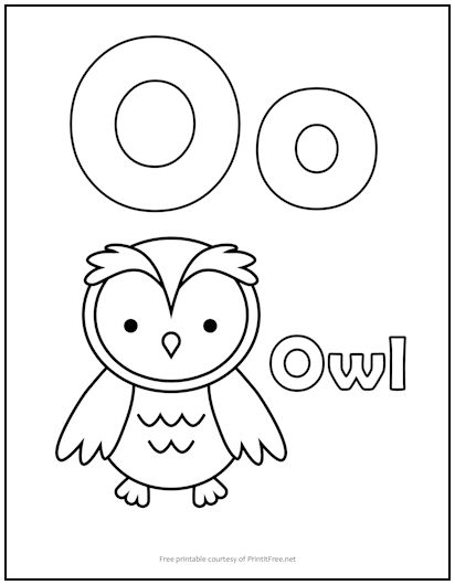 55 Letter O Coloring Page 18