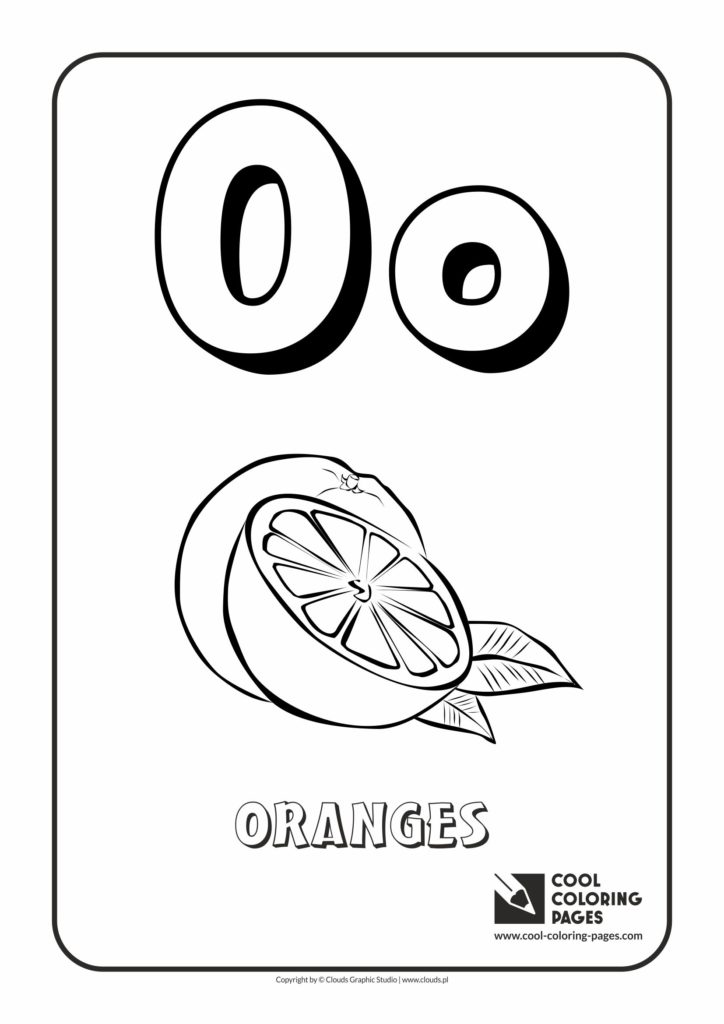 55 Letter O Coloring Page 19